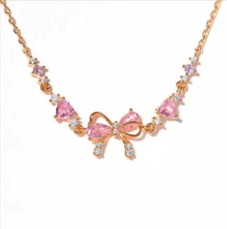 Pulsera Lazo Corazón – Acabado Dorado